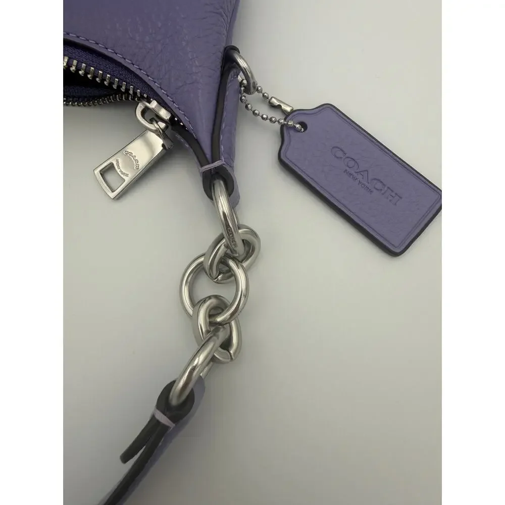 Coach Payton Hobo “Light Violet/Ice Purple” (2022) Pebbled Leather Shoulder Bag